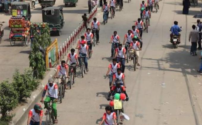 মাদক বিরধী সাইকেল রেলি 