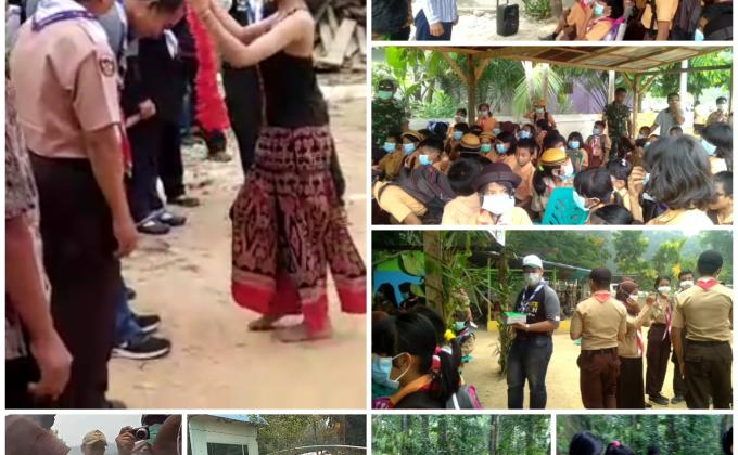 Perayaan International Peace Day di SDN 03 Sajingan Besar 