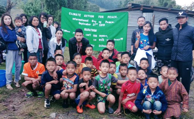 Celebration of international peace day 21 September.  