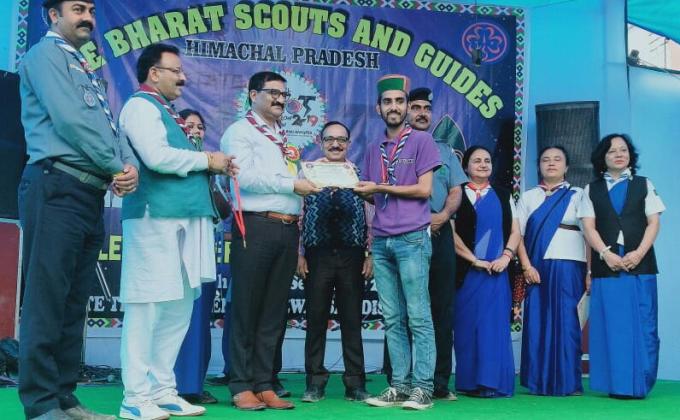 Service During State Level Rover Ranger Moot of Bharat Scouts and Guides Himachal Pradesh.