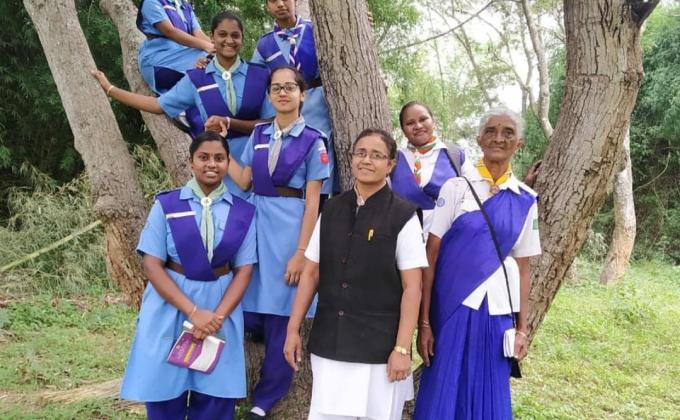 Service held at The Bharath Scouts and guides