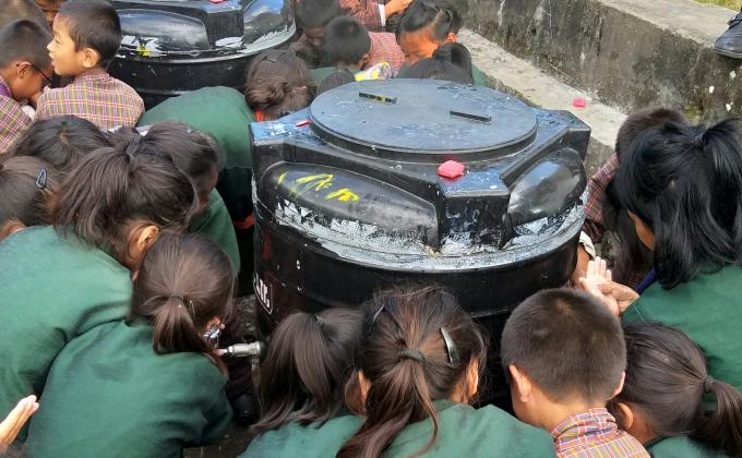 JLSS  Scouts establishes water reservoirs