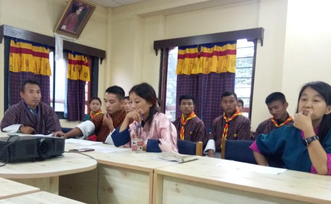 Scouts leaders gathering for yearly plan.