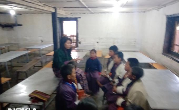 Creating awareness to the waste management club members  on waste management .