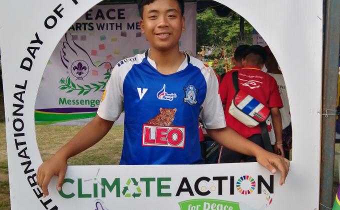 ร่วมเรียนรู้​Messenger​ of​ peace.ณ​ งานชุมนุมลูกเสือ