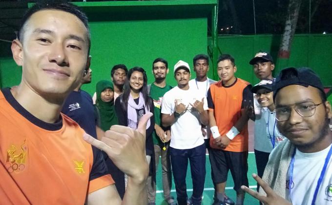 Volunteer Service in International Tennis Tournament 