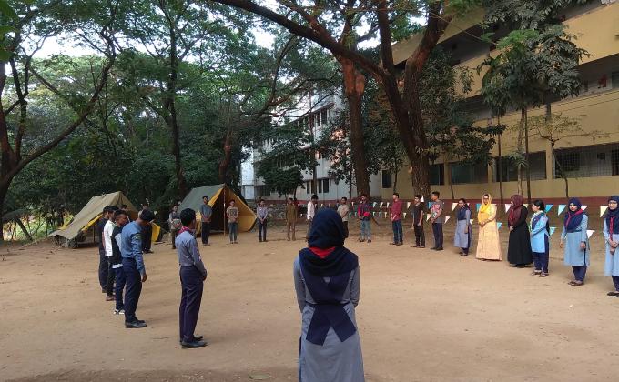 বাঙলা কলেজের দীক্ষা ক্যাম্প