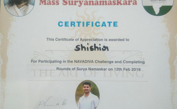 NAVADIVA Mass Suryanamaskara Yoga Program 