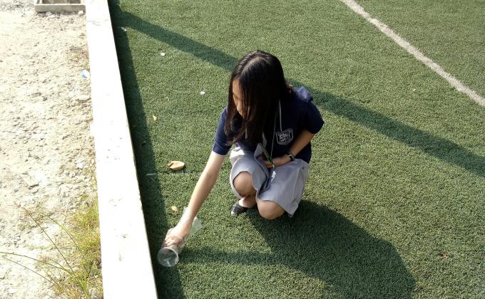 เก็บขยะ