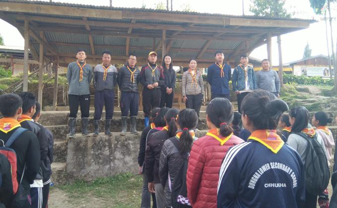 scouts hiking 