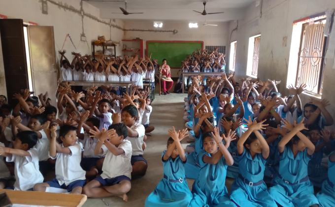 One day MOP camp in Gangapada High School, Khordha 