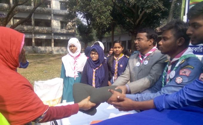 শীতবস্ত্র বিতরণে আমরা 