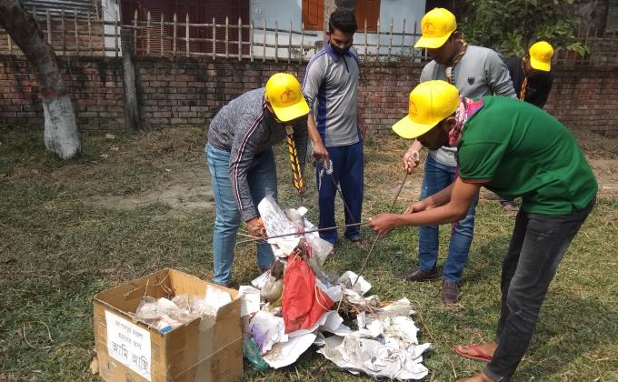 জেলা স্কাউটস ভবন পরিষ্কার পরিচ্ছন্নতা কার্যক্রম