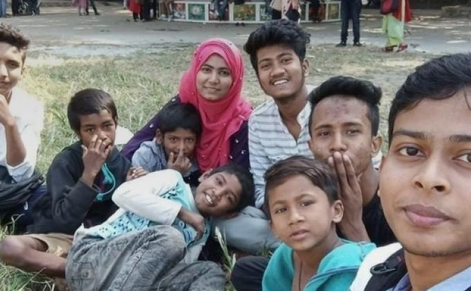 পথশিশুদের শিক্ষাদান কর্মসূচি (০৮-০৩ -২০১৯)