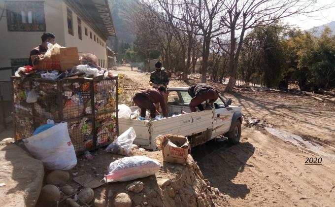 Dumping waste