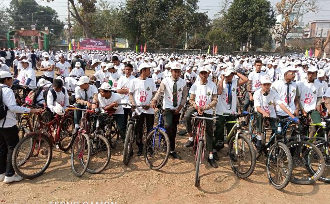মাদক বিরোধী সাইকেল সমাবেশ
