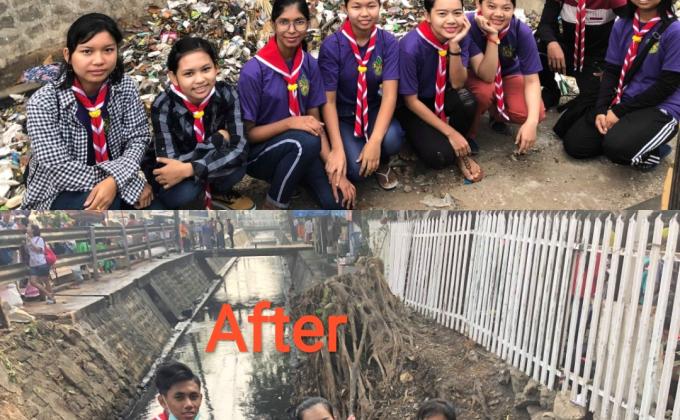 Participation at clean up challenge