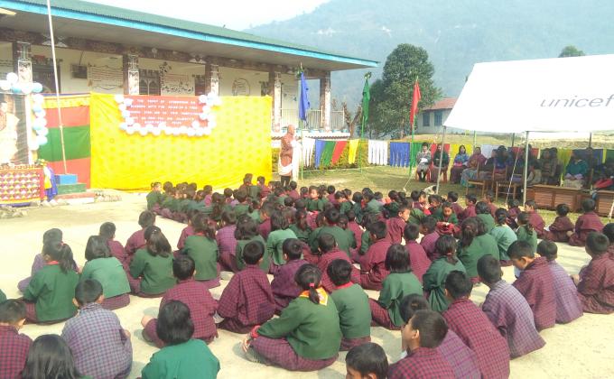 Showing future leaders how important it is to pay respect to our King