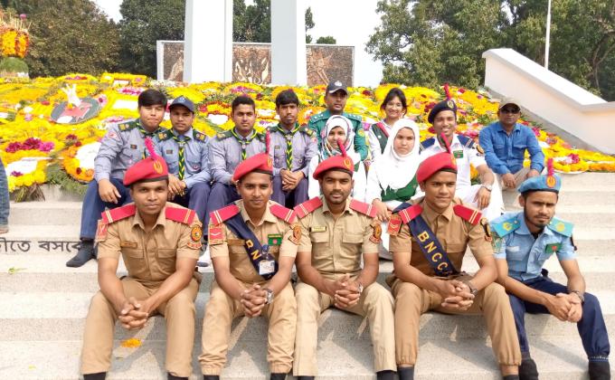 ২১ শে ফেব্রুয়ারি (আন্তর্জাতিক মাতৃভাষা দিবস) সেচ্ছাসেবক হিসেবে অংশগ্রহণ 