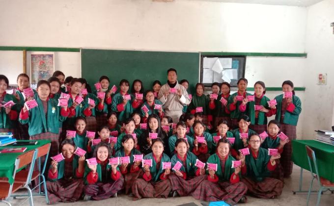 Scouts coordinate to give Sanitary Napkins for Comfortable periods 