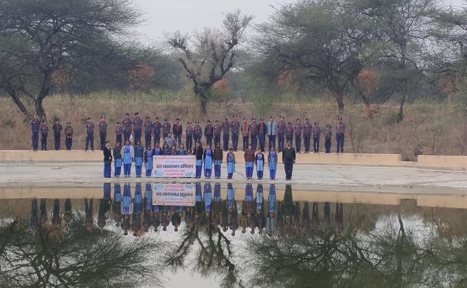 CLEANING OF THE POND LOCATED IN SMRITI VAN