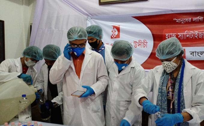  covid-19 awareness program and hand sanitizing program