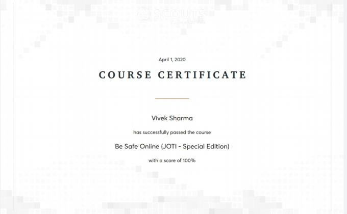 Be Safe Online JOTI Special Edition E Learning Course