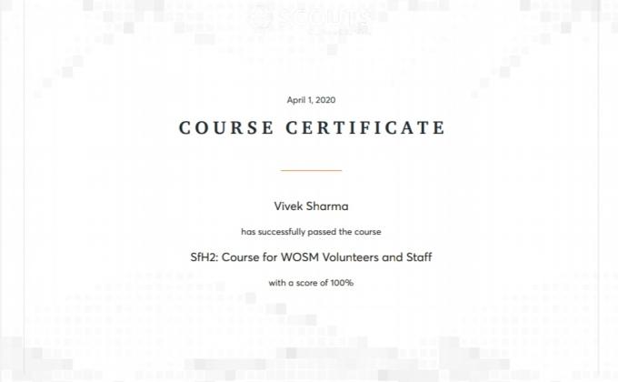 Safe from Harm WOSM Volunteers And Staff E-Learning.