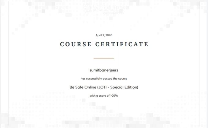 Be Safe Online Course 