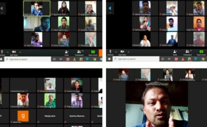 online meeting through zoom app