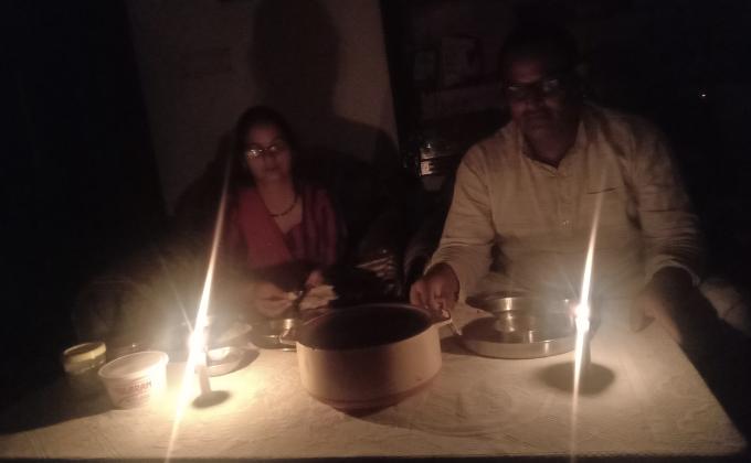 Sankalp caldle dinner night