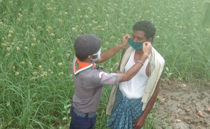 Masks distribution program for Farmers