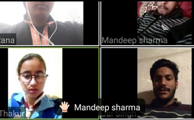 virtual meeting of our unit GC kullu