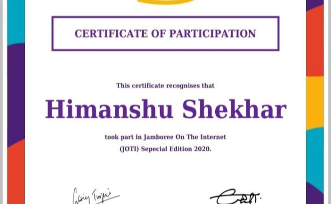 GROUP (D) DIGITAL SCOUTING GUIDING
CHALLANGE-1 #SPECIALJOTI
#bsgindia  #specialjoti #  scouts4sdgs  #stayathome  #sotajoti #sankalpbyscoutguide