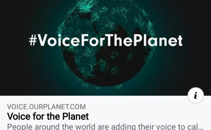 #Voice for the Planet