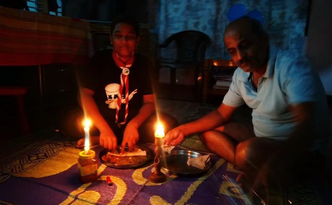 #Dinner in the dark Sankalp to create a better tomorrow