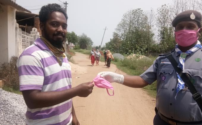 DISTRIBUTION OF MASKS