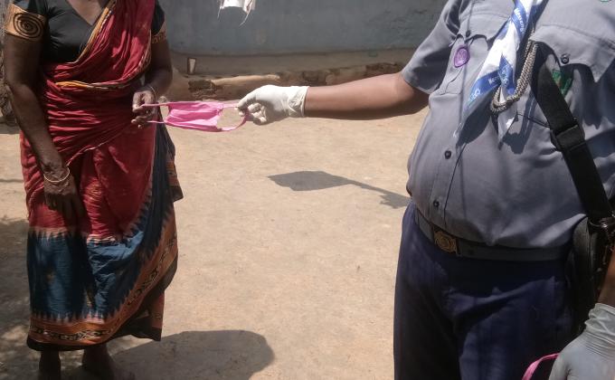 DISTRIBUTION OF MASKS