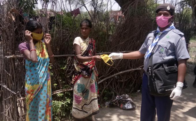 DISTRIBUTION OF MASKS