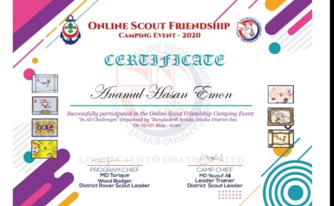 Online Scout Friendship Camp -2020