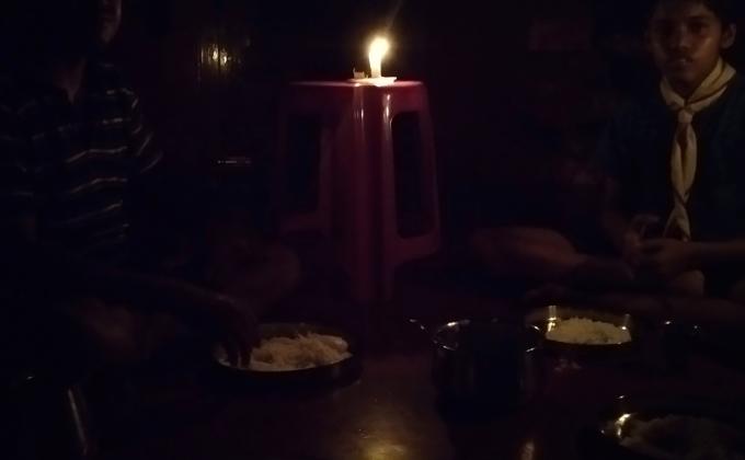 #Dinner in the dark