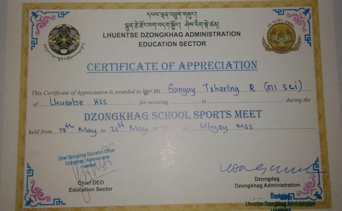 Dzongkhag sports meet