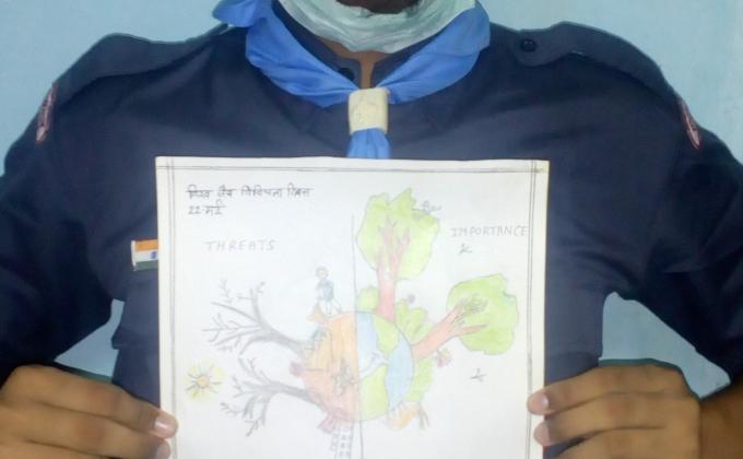Poster making on international day of biological diversity 22may 2020