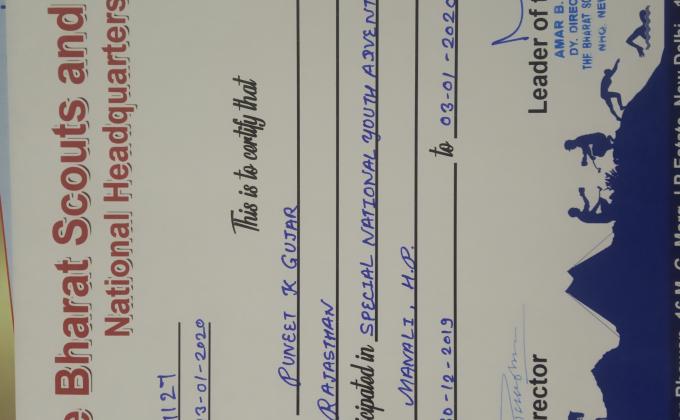  पुनीत के गुजर.          Manali adventure camp