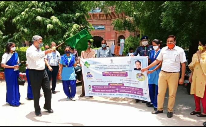 "वाहन रैली के जरिए स्काउट गाइड ने दिया कोरोना से बचने का संदेश से जागरूक किया"# BSG DHQ Jodhpur Rajasthan India# 