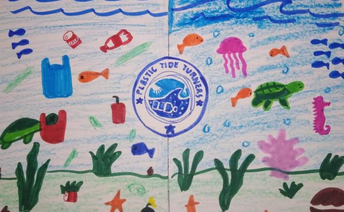 Marine Pollution Poster Making