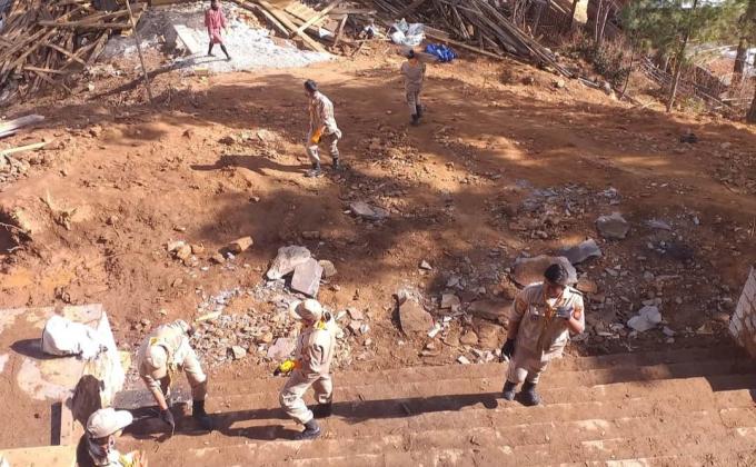 Refurbishment of wangditse Lhakhang