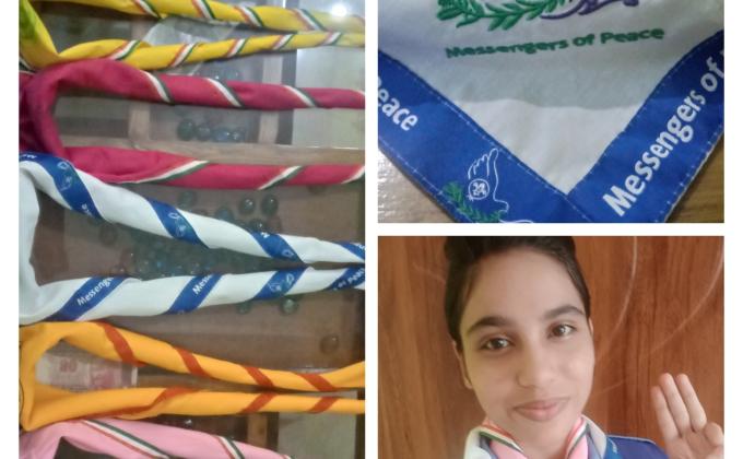 scouting sunrise day activity 2 (were a scarf) 