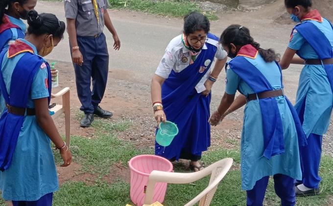 ##communityservice##distributionofmaskandawarenesson using mask, handwash and maintainimg social distancing ##