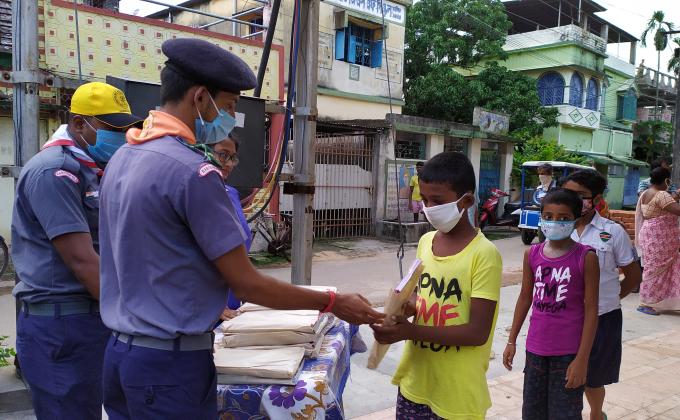 Distributed Education Equipment to Poor Children
